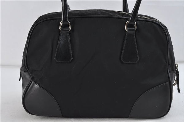 Authentic PRADA Nylon Leather Shoulder Hand Bag Black 1482D