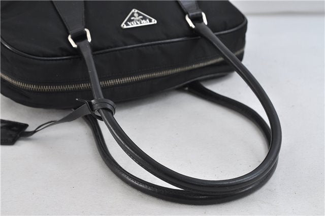 Authentic PRADA Nylon Leather Shoulder Hand Bag Black 1482D