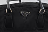 Authentic PRADA Nylon Leather Shoulder Hand Bag Black 1482D