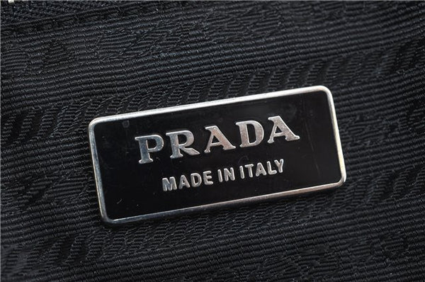 Authentic PRADA Nylon Leather Shoulder Hand Bag Black 1482D