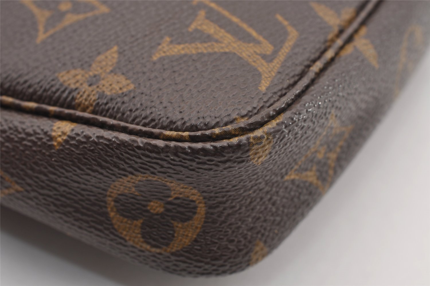 Authentic Louis Vuitton Monogram Pochette Accessoires Pouch M51980 LV Junk 1482I