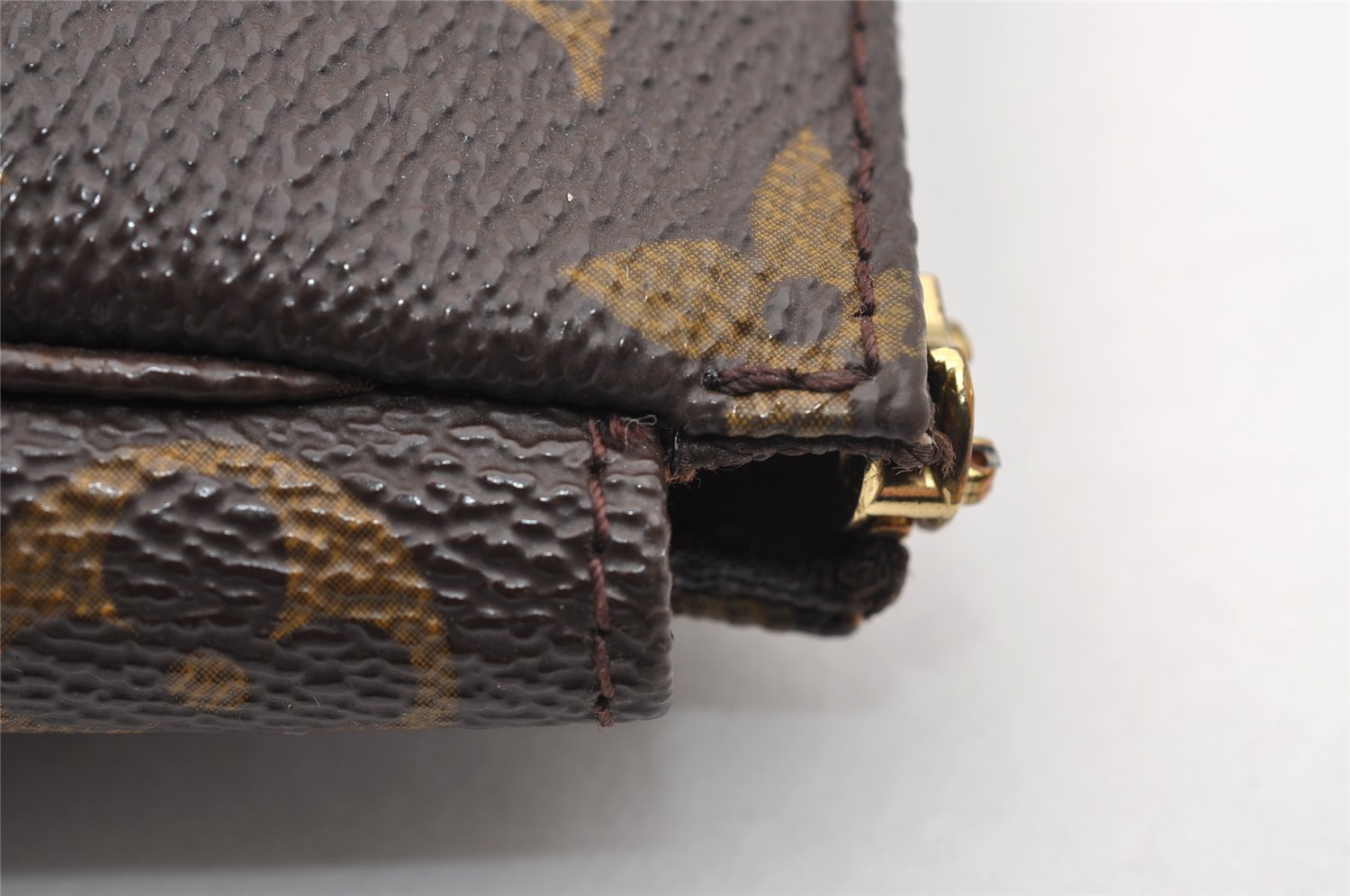 Authentic Louis Vuitton Monogram Pochette Accessoires Pouch M51980 LV Junk 1482I