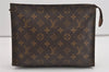 Auth Louis Vuitton Monogram Poche Toilette 26 Cosmetics Pouch Old Model LV 1483I