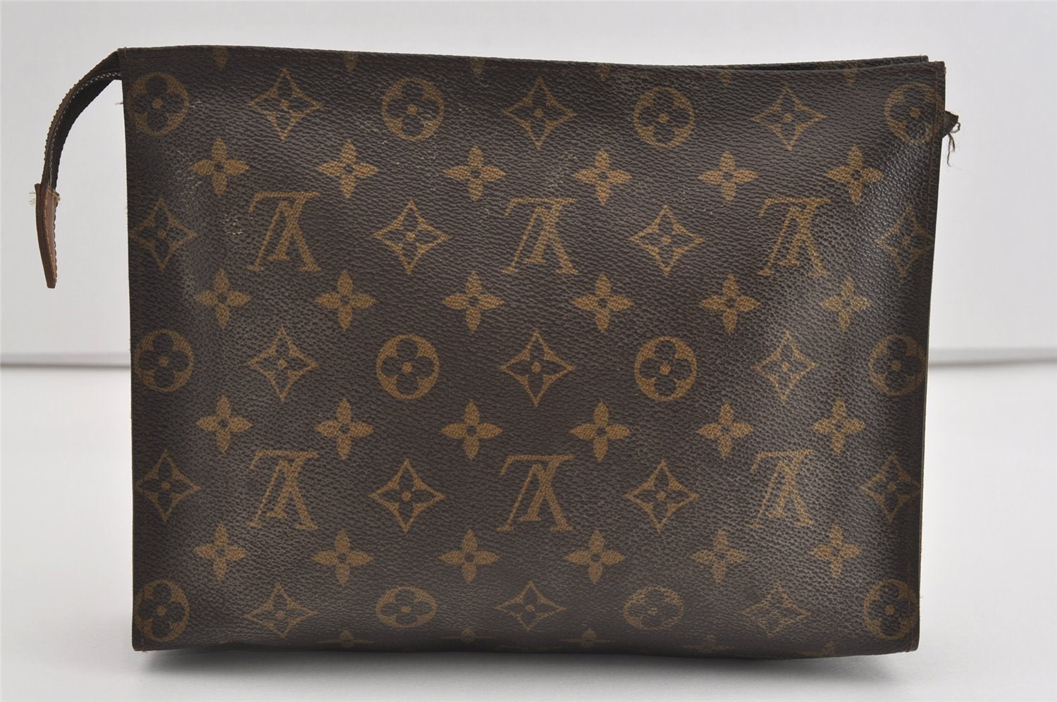 Auth Louis Vuitton Monogram Poche Toilette 26 Cosmetics Pouch Old Model LV 1483I
