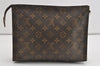 Auth Louis Vuitton Monogram Poche Toilette 26 Cosmetics Pouch Old Model LV 1483I