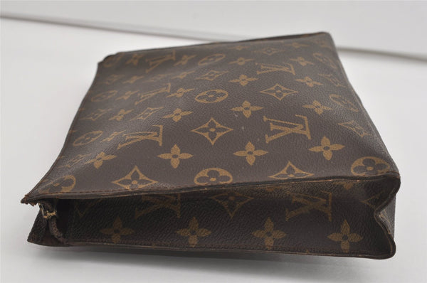 Auth Louis Vuitton Monogram Poche Toilette 26 Cosmetics Pouch Old Model LV 1483I