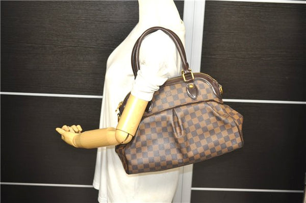 Authentic Louis Vuitton Damier Trevi PM 2Way Shoulder Hand Bag N51997 LV 1484D