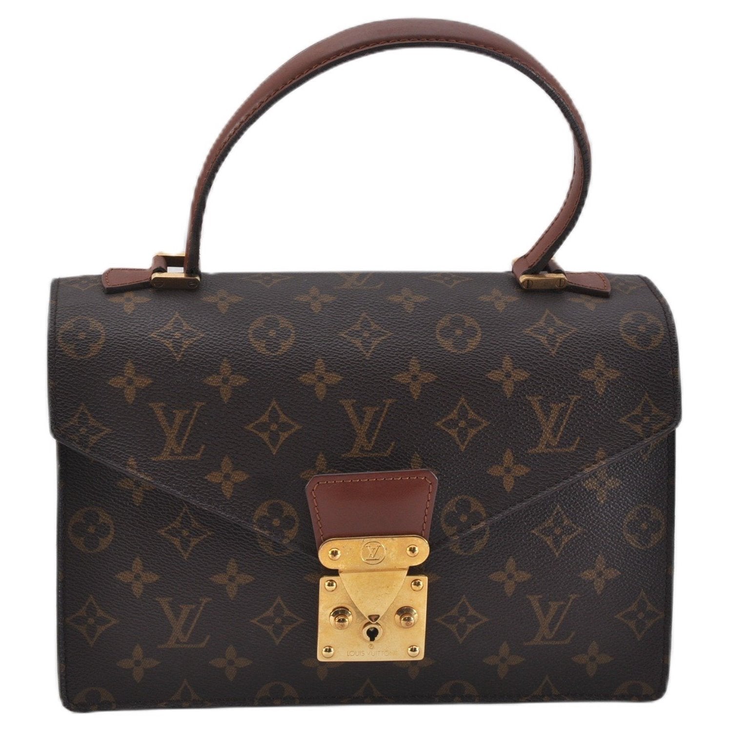 Authentic Louis Vuitton Monogram Concorde Hand Bag Purse M51190 LV 1484F