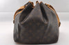 Authentic Louis Vuitton Monogram Petit Noe M42226 Shoulder Drawstring Bag 1484I
