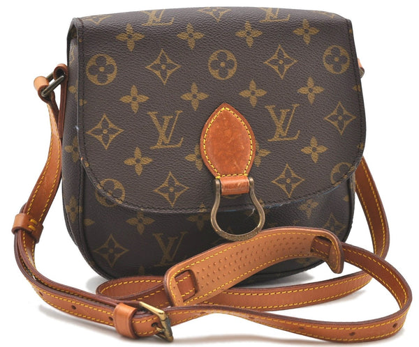 Auth Louis Vuitton Monogram Saint Cloud MM Shoulder Cross Bag M51243 LV 1485D