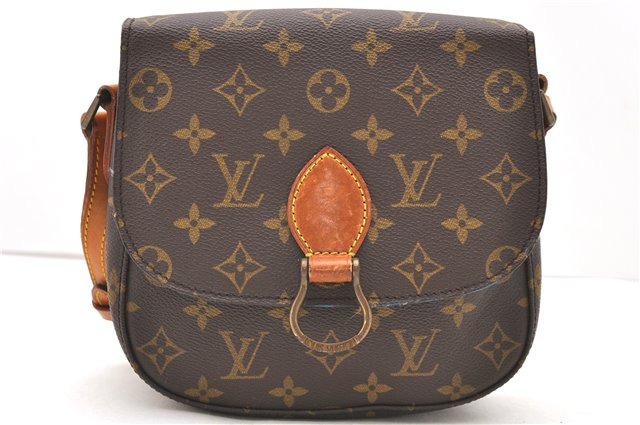 Auth Louis Vuitton Monogram Saint Cloud MM Shoulder Cross Bag M51243 LV 1485D