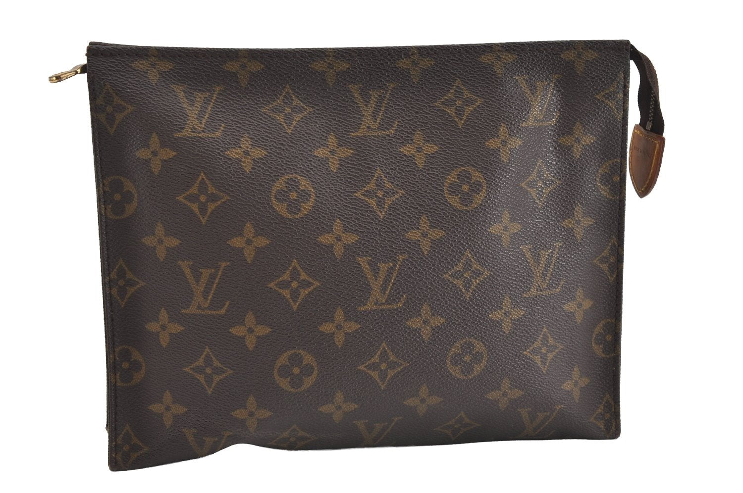 Authentic Louis Vuitton Monogram Poche Toilette 26 M47542 Cosmetics Pouch 1485I