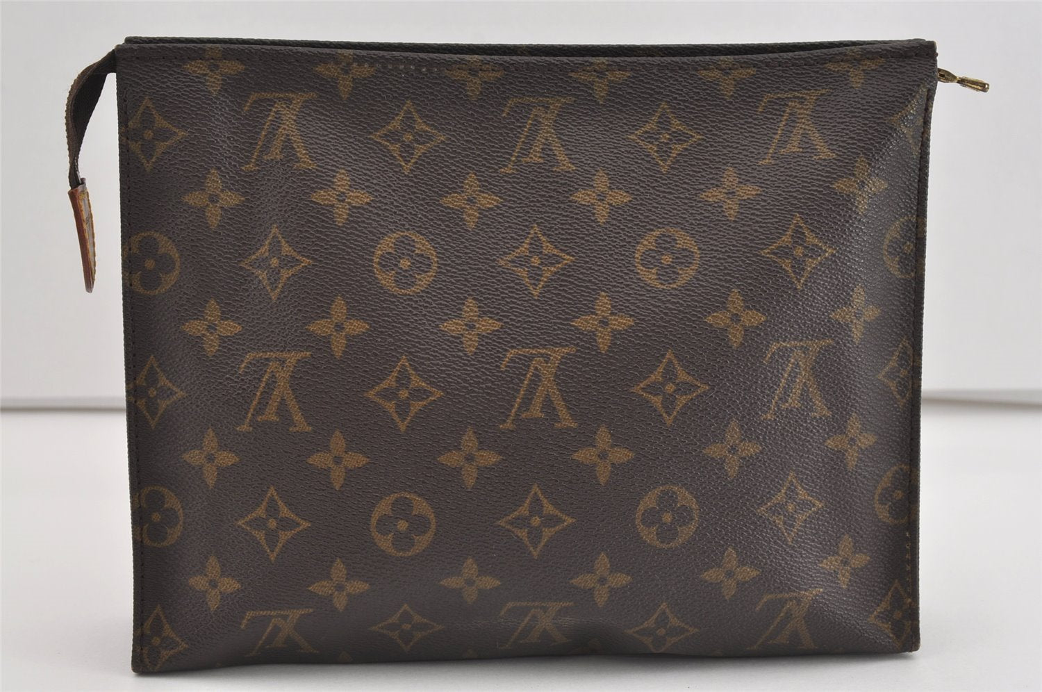 Authentic Louis Vuitton Monogram Poche Toilette 26 M47542 Cosmetics Pouch 1485I