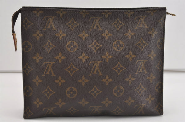 Authentic Louis Vuitton Monogram Poche Toilette 26 M47542 Cosmetics Pouch 1485I