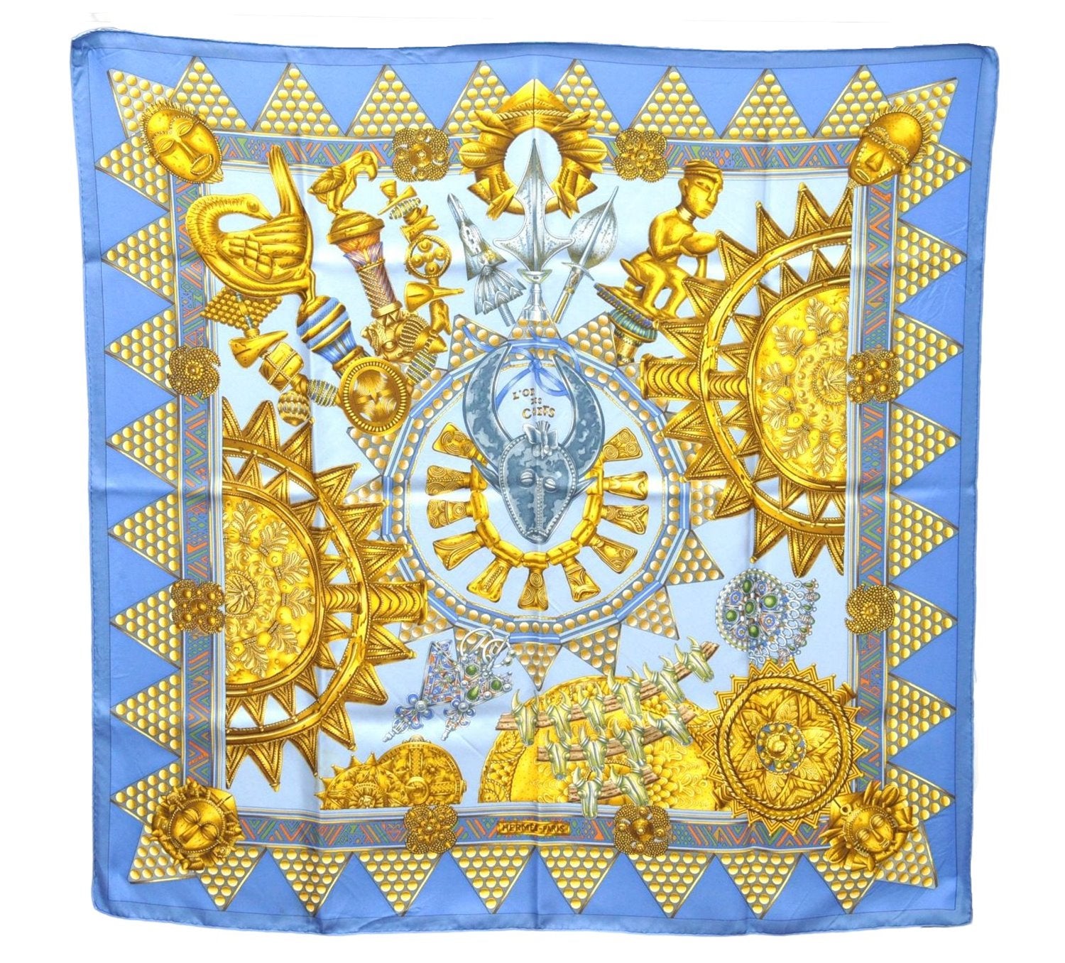 Authentic HERMES Carre 90 Scarf 