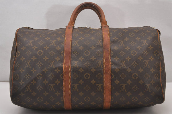 Authentic Louis Vuitton Monogram Keepall 50 Travel Boston Bag M41426 LV 1486I