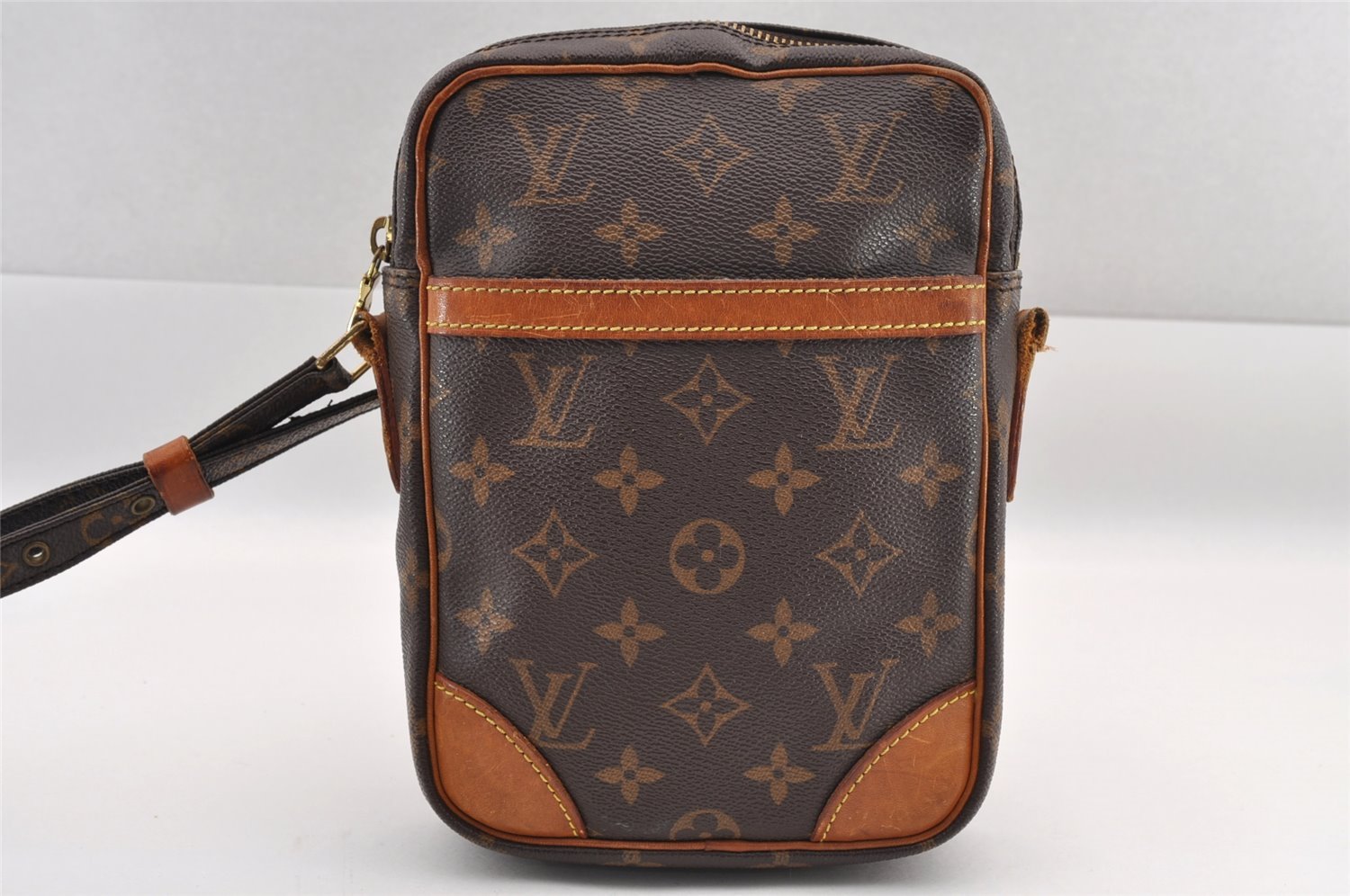 Authentic Louis Vuitton Monogram Danube Shoulder Crossbody Bag M45266 Junk 1487I