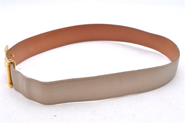 Authentic HERMES Leather Belt Reversible Size 60cm 23.6