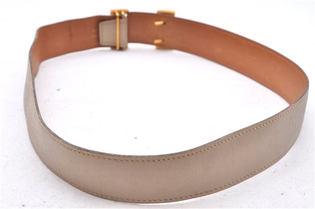 Authentic HERMES Leather Belt Reversible Size 60cm 23.6