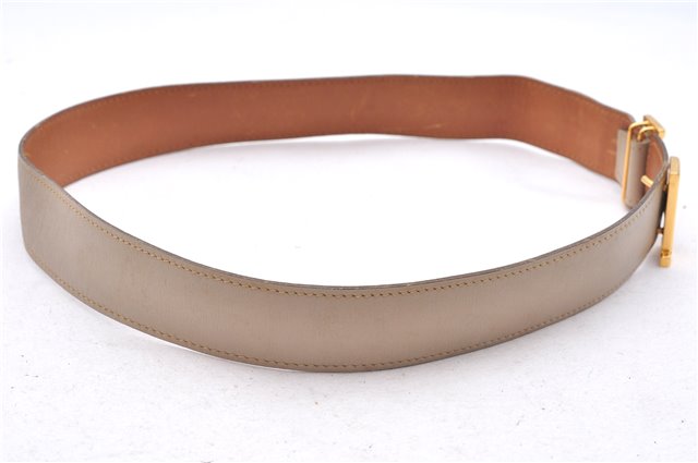 Authentic HERMES Leather Belt Reversible Size 60cm 23.6