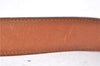 Authentic HERMES Leather Belt Reversible Size 60cm 23.6" Beige Brown 1488E