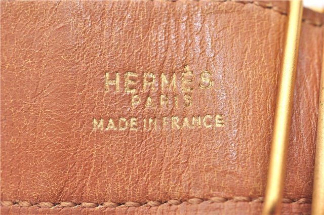 Authentic HERMES Leather Belt Reversible Size 60cm 23.6