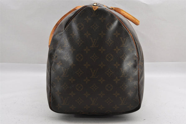 Authentic Louis Vuitton Monogram Keepall 55 Travel Boston Bag M41424 LV 1489I