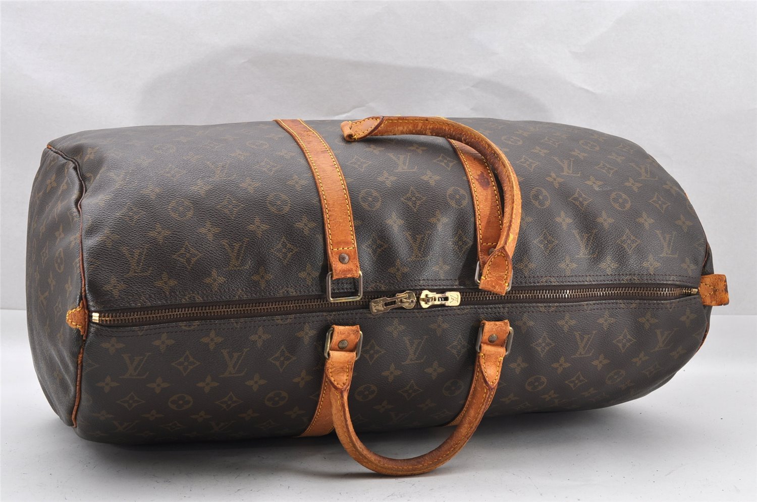 Authentic Louis Vuitton Monogram Keepall 55 Travel Boston Bag M41424 LV 1489I