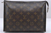 Auth Louis Vuitton Monogram Poche Toilette 26 Cosmetics Pouch M47542 LV 1490D