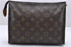 Auth Louis Vuitton Monogram Poche Toilette 26 Cosmetics Pouch M47542 LV 1490D