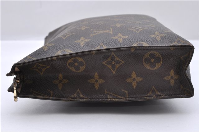 Auth Louis Vuitton Monogram Poche Toilette 26 Cosmetics Pouch M47542 LV 1490D