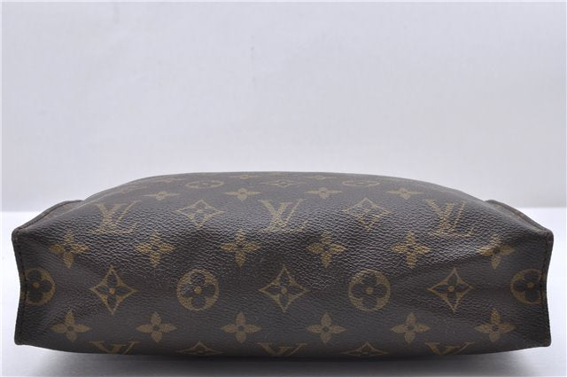 Auth Louis Vuitton Monogram Poche Toilette 26 Cosmetics Pouch M47542 LV 1490D