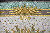 Authentic HERMES Carre 90 Scarf "CARPE DIEM" Silk Beige Green Box 1491E