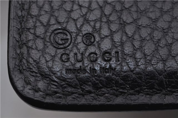 Authentic GUCCI Interlocking G Long Wallet Purse Leather 449397 Black Box 1491F