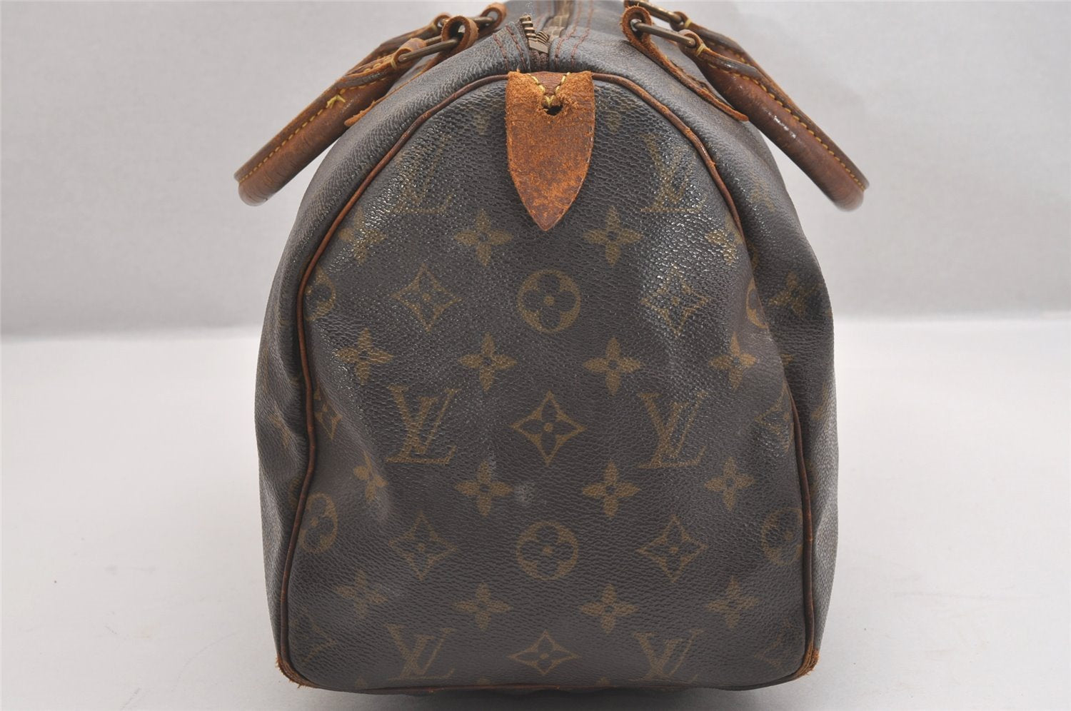 Authentic Louis Vuitton Monogram Speedy 30 Hand Boston Bag M41526 LV Junk 1491I