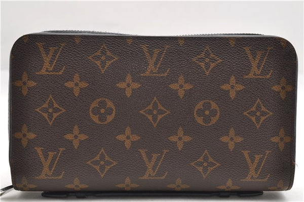 Authentic Louis Vuitton Monogram Macassar Zippy XL Wallet Purse M61506 LV 1492E