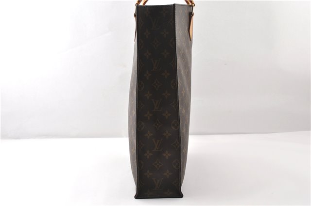 Authentic Louis Vuitton Monogram Sac Plat Hand Tote Bag M51140 LV 1492G