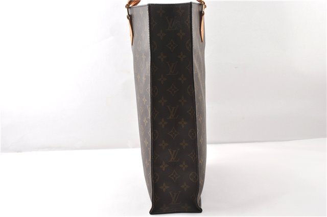 Authentic Louis Vuitton Monogram Sac Plat Hand Tote Bag M51140 LV 1492G