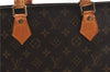 Authentic Louis Vuitton Monogram Sac Plat Hand Tote Bag M51140 LV 1492G