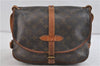 Auth Louis Vuitton Monogram Saumur 30 Shoulder Cross Body Bag M42256 LV 1494D