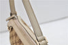 Authentic GUCCI Abbey Hand Bag GG Canvas Leather 145750 Beige 1496D