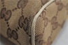 Authentic GUCCI Abbey Hand Bag GG Canvas Leather 145750 Beige 1496D