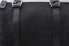 Authentic FENDI Zucchino Hand Bag Canvas Leather Black 1497D