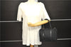 Authentic FENDI Zucchino Hand Bag Canvas Leather Black 1497D