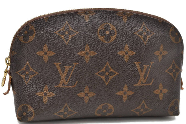 Authentic Louis Vuitton Monogram Pochette Cosmetic Pouch M47515 LV 1498D