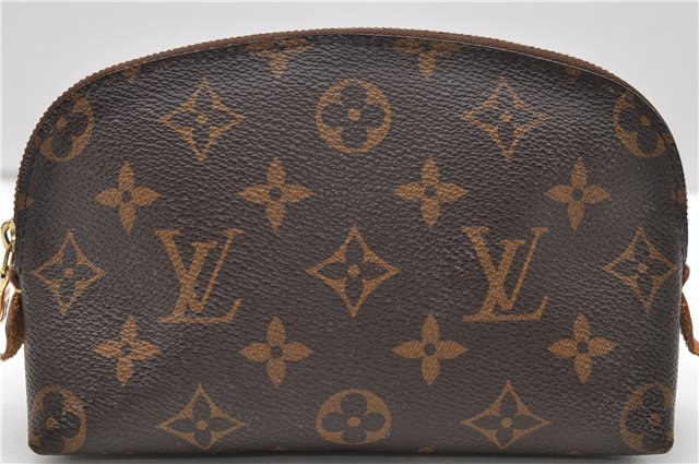 Authentic Louis Vuitton Monogram Pochette Cosmetic Pouch M47515 LV 1498D