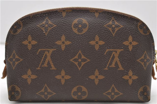 Authentic Louis Vuitton Monogram Pochette Cosmetic Pouch M47515 LV 1498D