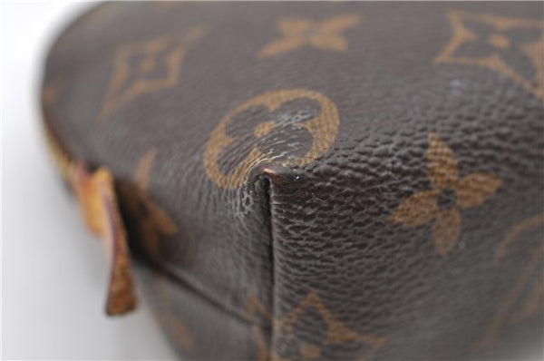 Authentic Louis Vuitton Monogram Pochette Cosmetic Pouch M47515 LV 1498D