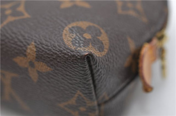 Authentic Louis Vuitton Monogram Pochette Cosmetic Pouch M47515 LV 1498D