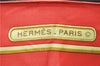 Authentic HERMES Carre 90 Scarf "Caraibes" Silk Red 1498E